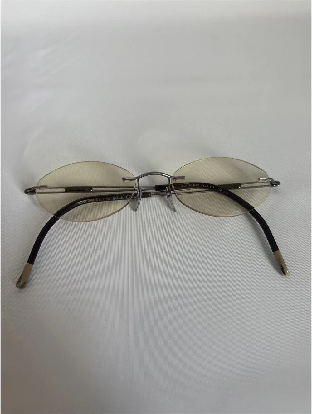 Silhouette Eyeglasses Mens Womens Silver Rimless Titan 5227 40 6055  49[]19 145
